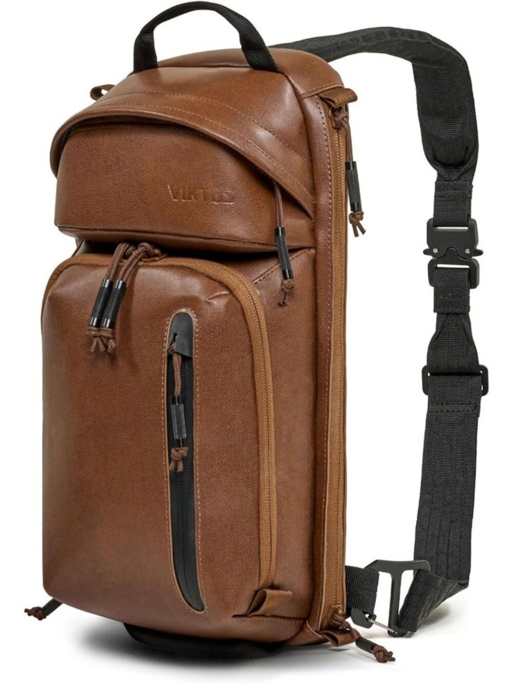 Stylish Leather Sling Bag for Men & Women | Versatile Crossbody Backpack